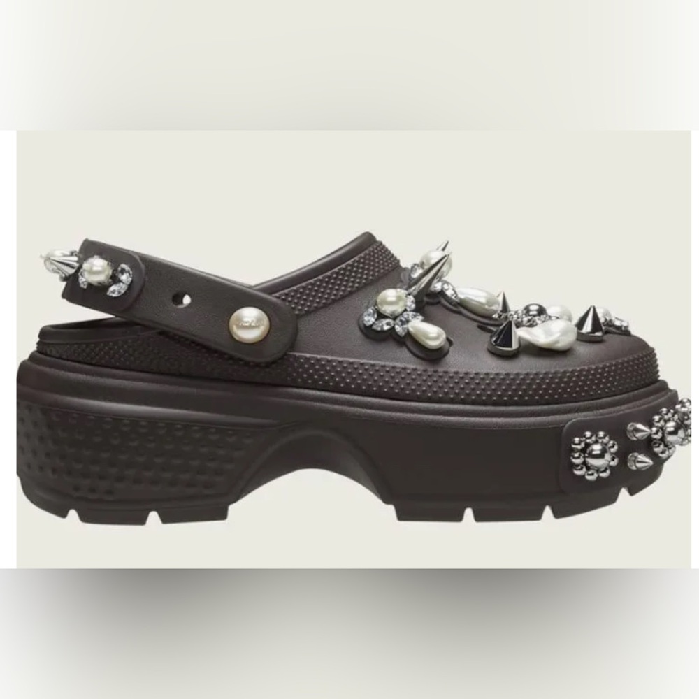 Simone Rocha X Crocs Stomp Clog Espresso color